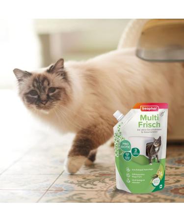 Beaphar Multi Frisch - Active Odor Stopper for Cat Toilets with Probiotics | Biodegradable & pH-Neutral | Vanilla & Melon - 400g - Buy Online on GoSupps.com