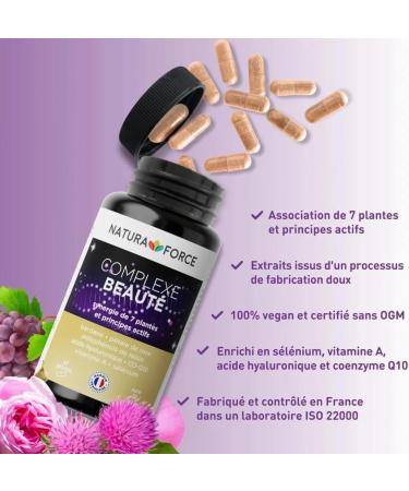 Complexe Beaut - peau saine et saine - combat la formation de radicaux libres - Hydrate l' piderme - Antioxydants - Maintient les cheveux et les ongles sains - Pack de 1 - Buy Online on GoSupps.com