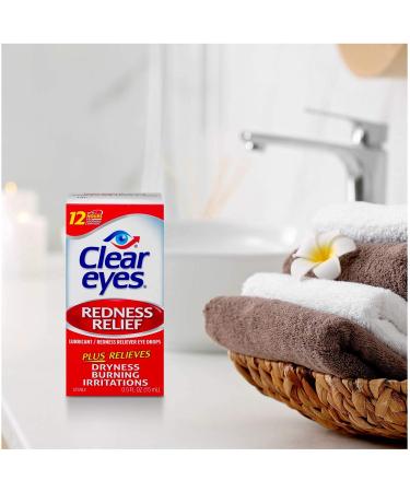 Clear Eyes Redness Relief Eye Drops - 0.5 fl oz | Soothes & Reduces Redness - Buy Online on GoSupps.com