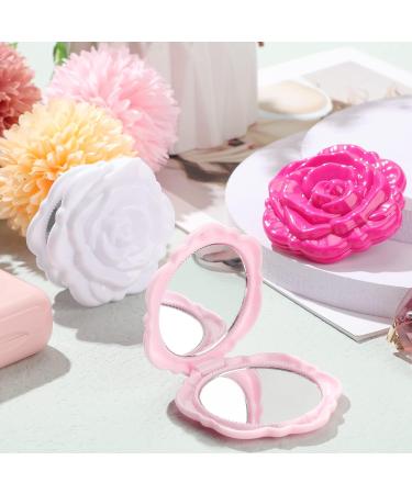 30 Pcs Mini Rose Flower Compact Mirrors - Handheld Pocket Makeup Mirror Bulk for Women & Girls - Perfect for Bridal Party Favors, Travel, and Valentine's Day Gifts - Buy Online on GoSupps.com