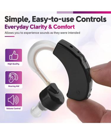 Set of 2 Digital Devices with Noise Reducing Feature for Adults, Seniors & Women - Black - Buy Online on GoSupps.com
