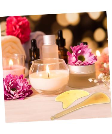 Shop Abaodam 2-in-1 Horn-Schablett Tools | Jade Gua Sha Board for Beauty Body Care & Massage | Thai Hand-Foot Spa - Buy Online on GoSupps.com