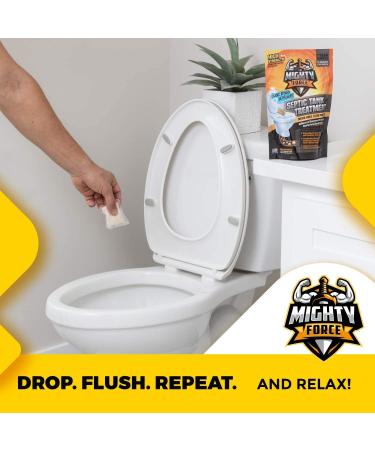 Septic Tank Treatment Packets - 1 Year Supply (12 Dissolvable Flush Packs) - Billions of Active Bacteria - Easy to Use - 12 Count - Buy Online on GoSupps.com