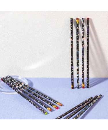 AMZLORD 4/12PCS Pen Self Adhesive Crystal Gem Pick Up Tools with Pencil Sharpener Dotting Wax Pen Nail Dotting Wax Pen for Crafts Yellow - Buy Online on GoSupps.com