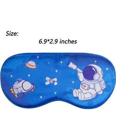 Eyes Mask for Kids - Blue Astronaut Design, Soft & Breathable, Adjustable Strap - Buy Online on GoSupps.com