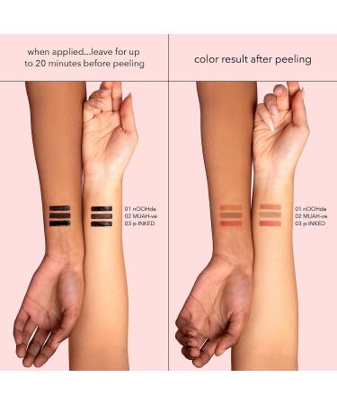 Sacheu Peel Off Lip Stain with Hyaluronic Acid & Vitamin E - Long Lasting Tattoo Lip Liner in p-INKED Shade - For All Skin Types | 1 Pack - Buy Online on GoSupps.com