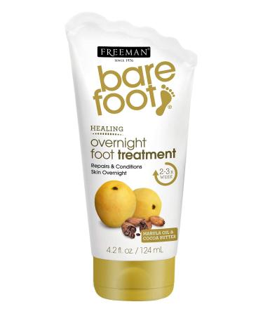 Freeman Beauty Bare Foot Moisturizing Overnight Foot Treatment Marula Oil & Cocoa Butter 4.2 fl oz (124 ml)