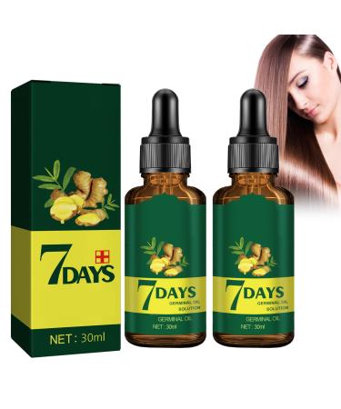 Shantou Yingji 2 Pcs Ginger Hair Growth Oil Ginger Hair Growth Essential Oil Ginger Hair Treatment Oil Hair Growth Solution Hair Strengthening Hair Care 2 Pcs x 30ml Hair3