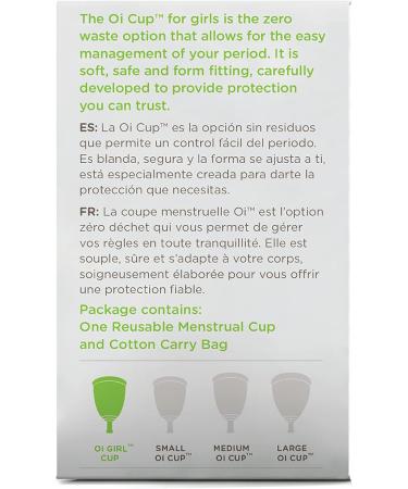 Oi Girl Small Menstrual Cup | Flexible & Easy Insertion | 12-Hour Wear | BPA-Free | Reusable & Leak-Free - Buy Online on GoSupps.com