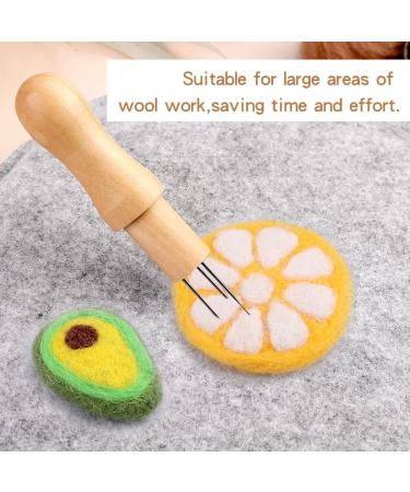 Grey Sponge Needle Felting Pad - 9.44 x 9.44 x 1.38 Inch - Needle Felting Mat with Tool and Needles for Any Project - Buy Online on GoSupps.com