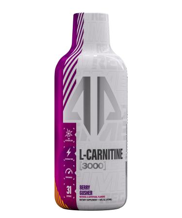 L-Carnitine Liquid Fat Metabolizer 3000 mg by AP Regimen | Zero Calories, Carbs or Sugars | Stimulant Free, Keto Friendly for Men & Women| 16 oz  31 Servings (Berry Gusher)