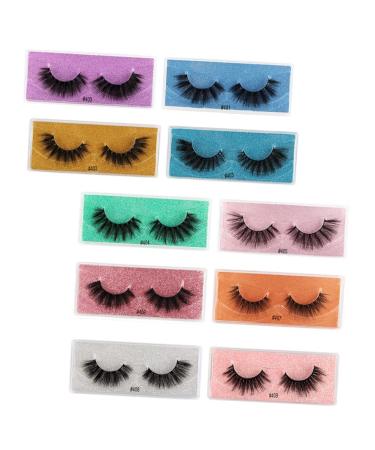 Beavorty 10 Pairs False Eyelashes Eyelash make up accessories lash cosmetics accessories for girls lash accessories makeup accessories girls' accessories artificial Imitation 3d