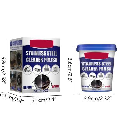 Cookware Cleaner Stainless Steel Cleaning Removing from Pots Pans Clean Cream for Oily Appliances 100g Stainless Steel Cleaner and Polish Polisher Polishing for Appliances Rust 100g Bag - Buy Online on GoSupps.com