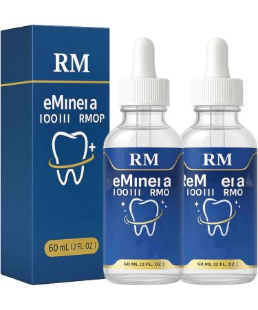 Ir-Mi-Remi-Neral-Tooth Tooth Remineral+ Tooth Gouttes de remin ralisation pour blanchir les dents Blanchiment des dents avec gouttes de remin ralisation Renforcement de l' mail - 60 ml 2Pcs