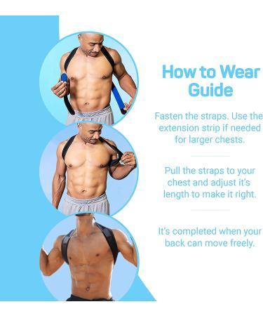 AireSupport Posture Corrector - Adjustable Back Brace for Men and Women - Improve Posture and Relieve Upper Back Pain - Large, XL, and 2XL Sizes - 1 Count - Buy Online on GoSupps.com