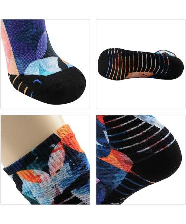 MEIKAN 100% Waterproof Unisex Hiking Socks - Digital Print, Breathable, Trekking & Wading - 1 Pair, Medium, Multicolored - Buy Online on GoSupps.com