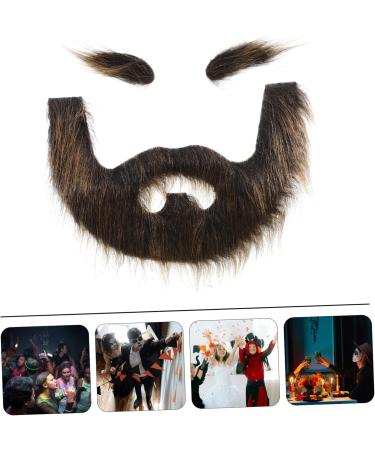 HAPINARY 1 Set Beard Dress up Brown Beard Pirate Cosplay Prop Grey Santa Claus Beard Gnome Beard Plush - Buy Online on GoSupps.com