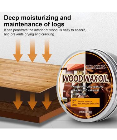 Beeswax for Furniture Waterproof Furniture Wax - Beeswax Polish Waterproof Wood Wax for Cabinets Natural Wax for All Wood Types Wood Cleaner and Polish Furniture Wax Hixip - Buy Online on GoSupps.com