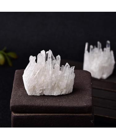 1PC Natural Raw Quartz White Clear Crystal Cluster Stones Crystal Specimen Home Decoration Raw Crystals - Buy Online on GoSupps.com