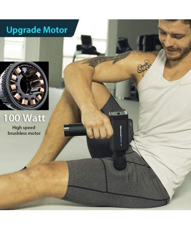 Recoverfun Plus Massage Gun - 13mm Deeper Tissue Percussion for Fitness Experts and Athletes - Buy Online on GoSupps.com