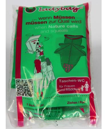 Smart-living ladybag - The mobile disposable toilet for women Set of 10 Set of 10 for women