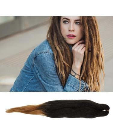 POPETPOP braided hair prestretched crochet braids Braiding hair pre Braid Hair Wig women's wigs pre stretched hair European and American Chemical fiber low temperature yarn Miss easy 65X7.5cm Light Brown - Buy Online on GoSupps.com