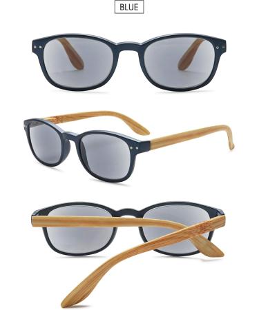 Vevesmundo Sun Reading Glasses with Blue Light Filter | Stylish Wooden Sunglasses for Men & Women | Visual Aid +1.0 to +4.0 Strength - Buy Online on GoSupps.com
