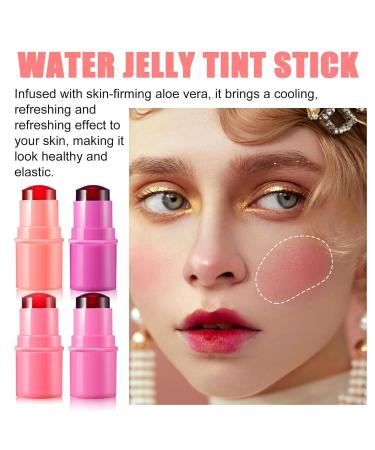 GECOMO Cooling Water Jelly Tint - Vegan & Cruelty-Free Sheer Lip & Cheek Stain Buildable Watercolor Finish 0.18Oz - 03# RED | International Shipping Available - Buy Online on GoSupps.com