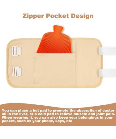 Kanmass Castor Oil Pack Wrap: Reusable Organic Kit for Liver Detox & Better Sleep - Buy Online on GoSupps.com