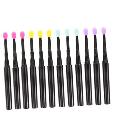 Didiseaon 12Pcs lip liner brush makeup lipstick brush lip gloss brush scrub brush makeup wand lip glaze brush sequins lipstick smudge stick portable Makeup Tools concealer brush