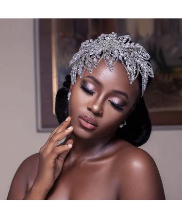 ULAPAN Rhinestone Bridal Headband - Silver Wedding Hair Accessories for Women and Girls - Buy Online on GoSupps.com
