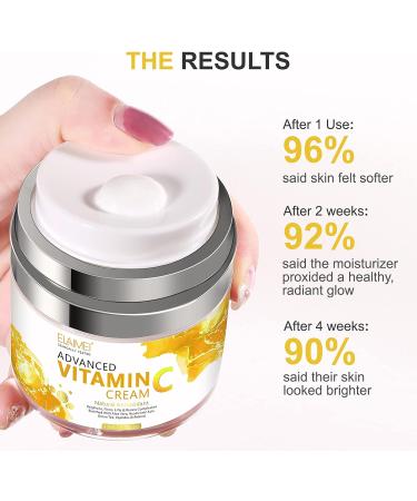 Vitamin C Cream Face Moisturizing Cream with Hyaluronic Acid & Retinol Anti Aging Facial Cream for Men & Women 1.7 FL.OZ - Buy Online on GoSupps.com
