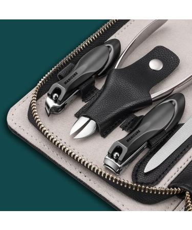 Nail Clippers Set 9 Pieces Nail Scissors Set Professional Pedicure Nail Set Stainless Steel Beauty Care Tools Beauty Set with PU Leather Set (Color : A) - Buy Online on GoSupps.com