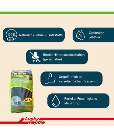 Buy Lucky Reptile Tortoise Bedding 50L - Premium Tortoise Soil for Healthy Habitat | International Shipping Available - Buy Online on GoSupps.com