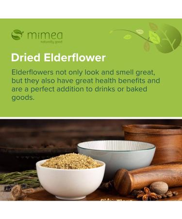 Mimea Elderflowers Dried | 1kg | Quality Ingredients | Great for Gin Distilling | Natural | No Additives | Floral Taste - Buy Online on GoSupps.com