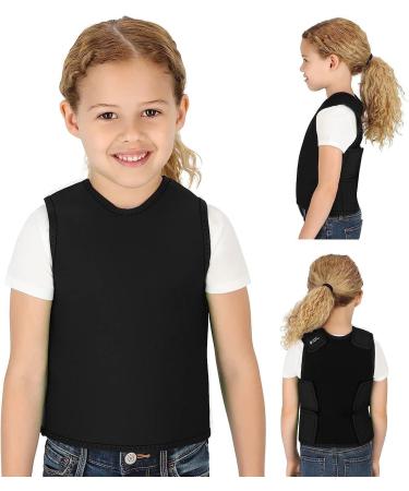 Sensory Compression Vest for Kids Weighted Vest Low-Pressure Comfort for Kids Teens Autism Hyperactivity Mood Processing Disorder Black - Buy Online on GoSupps.com