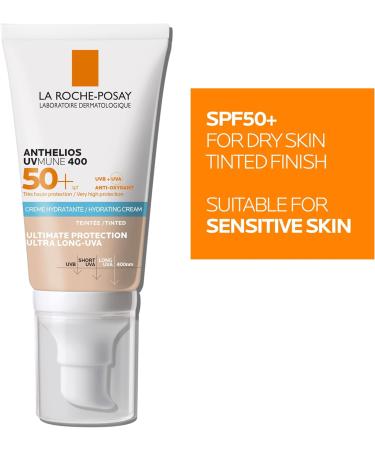 La Roche-Posay Anthelios Uvmune 400 Hydrating Tinted Cream SPF50 For Sensitive Skin 50ml SPF 50+ 5 g (Pack of 1) - Buy Online on GoSupps.com