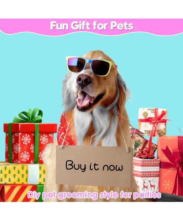 Buy Washable Dog Hair Color Wax - Temporary Pet Safe Hair Cream for Large Puppies | Funny Gifts for Pet Lovers - Independence Day Accessories (White - Buy Online on GoSupps.com