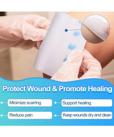 LotFancy Hydrocolloid Dressing 14 Pack - 4x4 Inch Ultra Thin Large Bandages - Buy Online on GoSupps.com