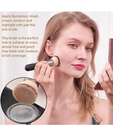 Bueart Design Ultra Soft Flat Top Kabuki Makeup Brush for Flawless Liquid Cream & Mineral Powder Blending - International Shipping Available - Buy Online on GoSupps.com