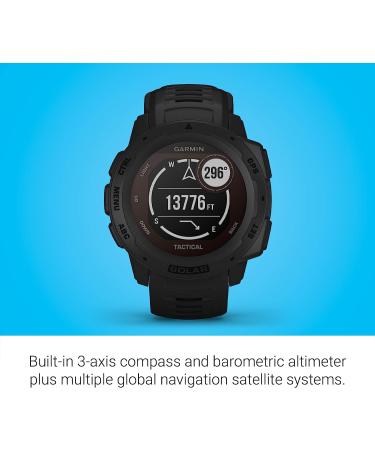 Garmin Instinct Solar Outdoor Smartwatch with Solar Charging - Black - Buy Online on GoSupps.com
