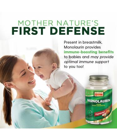 Monolaurin 90 Veggie Capsules - Nature's Life | Immune Support & Antimicrobial - Buy Online on GoSupps.com