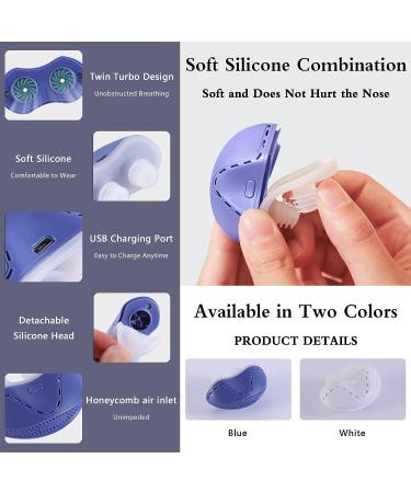 Electric Anti Snoring Stopper | Double Eddy Current Fan Design | Comfortable Sleep | Blue- 60 x 25.2 x 39mm | Snore Solution - Buy Online on GoSupps.com
