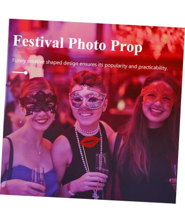 40pcs Lip Photo Booth Props - Glittery Handheld Accessories for Weddings Birthdays & Parties - Fun Selfie Props for Celebrations - Buy Online on GoSupps.com