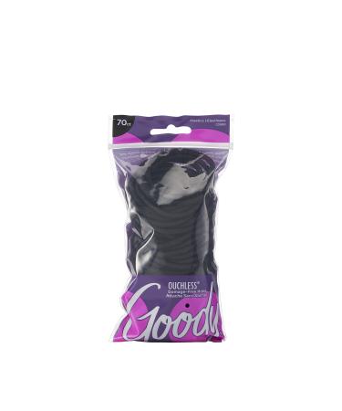 Goody Ouchless Elastic Hair Bands No-metal Black 70 count