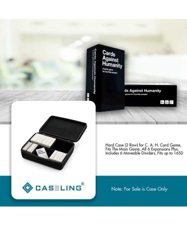 Caseling Card Game Case - Fits Cards Against Humanity - Up to 1650 Cards - 6 Moveable Dividers - Buy Online on GoSupps.com