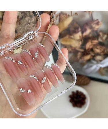 FEIlei 50Pcs Horse Eye Nail Rhinestones Flat Back Nail Gems DIY Nail Art Decorations - Buy Online on GoSupps.com