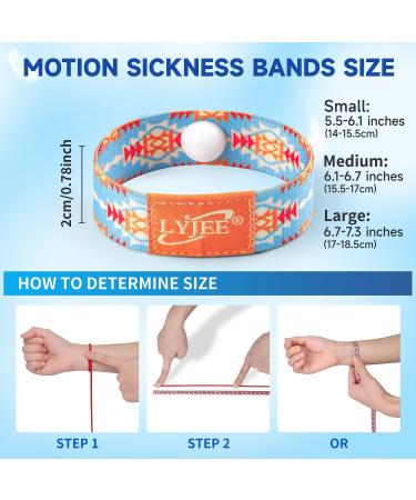 LYJEE Sea Sickness Wristbands - Motion Sickness Relief for Adults Kids & Pregnant Women | Acupressure Anti-Nausea Bands for Cruise Essentials - Buy Online on GoSupps.com