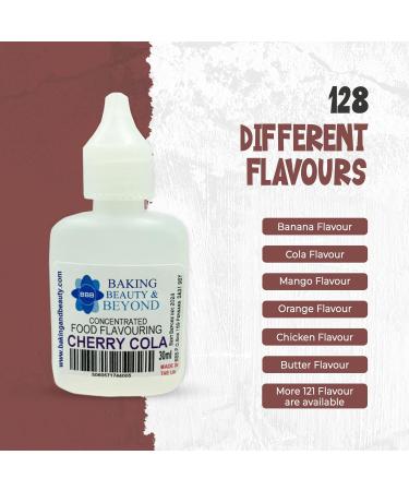 Baking Beauty and Beyond Concentrated Food Flavouring Oil - Dozen of Professional Quality Food Grade Flavouring Oil for Candy Making Baking Cooking Lip Balm and Lip Gloss - Cherry Cola (10ml) - Buy Online on GoSupps.com