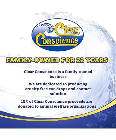 Clear Conscience Contact Lens Solution 12oz â€“ Multi-Purpose Sterile Eye Cleaner for Soft & RGP Lenses - Buy Online on GoSupps.com